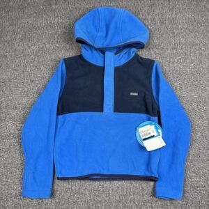 Columbia 1/4 Zip Fleece Pullover Kids XS Blue Jacket Outdoors Hoodie NWT